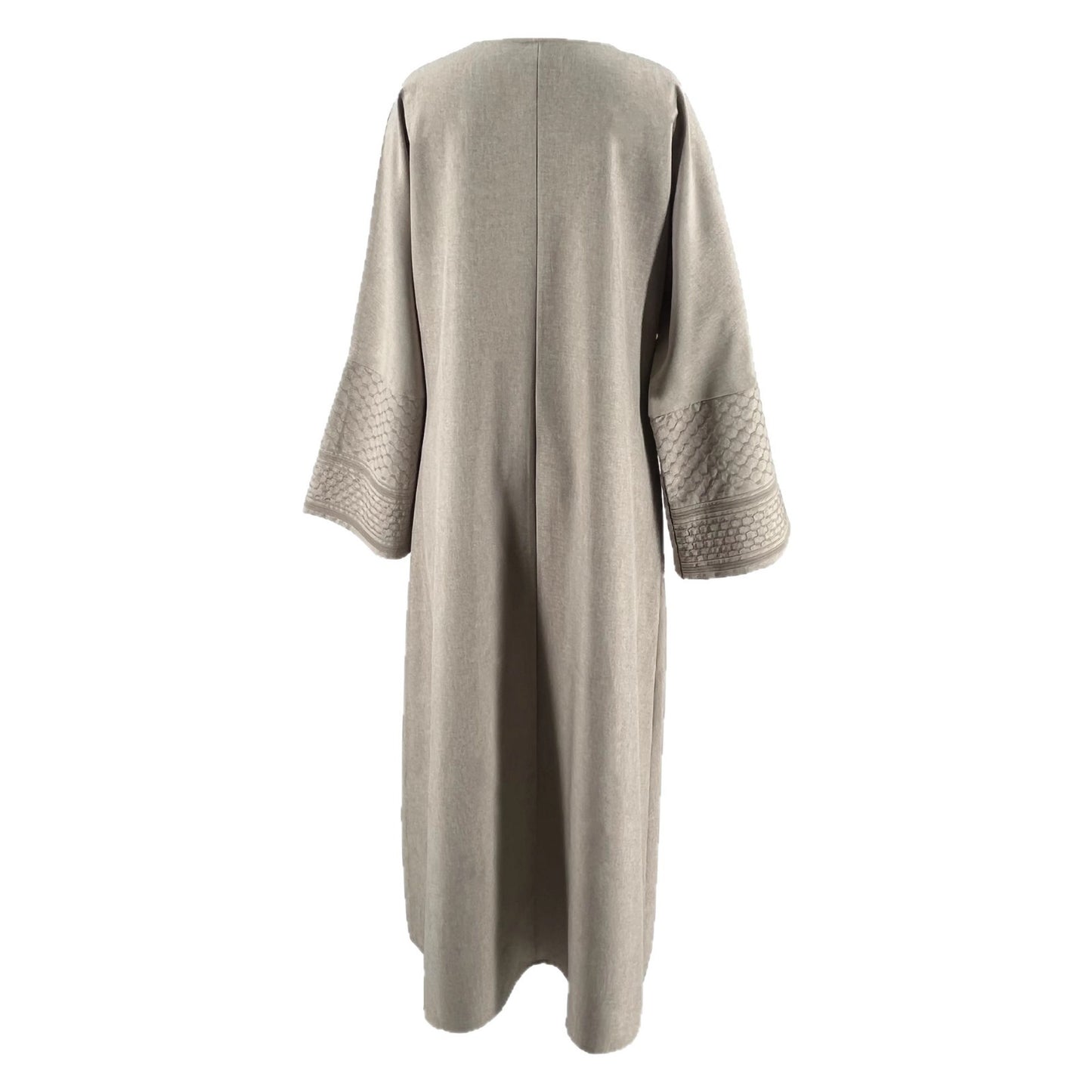 Robe maxi élégante pour femmes avec des manches trompette à la mode et des détails fins Chic und Stil
