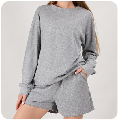 Dames ensemble décontracté de sweat-shirt et de shorts Chic und Stil