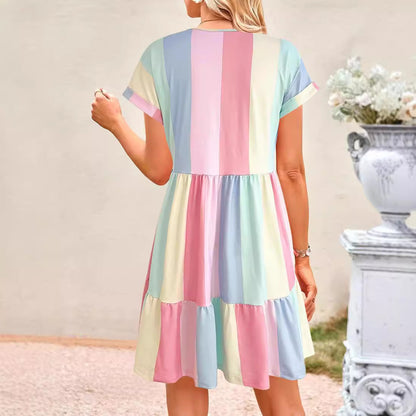 Robe évasée à volants pour dames Chic und Stil