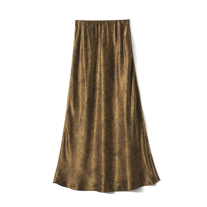 Jupe maxi satin élégante pour femmes Chic und Stil