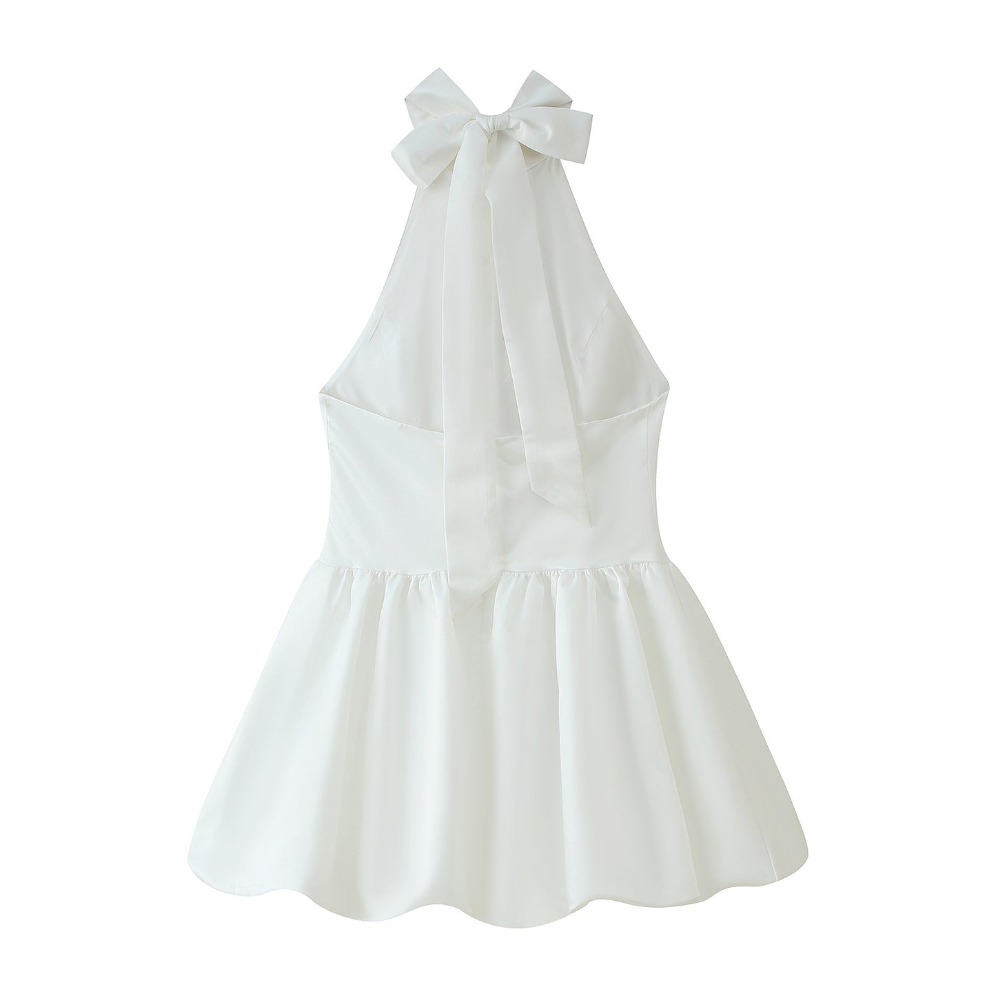 Robe d'été sans bretelles pour femmes avec un ourlet froncé ludique Chic und Stil