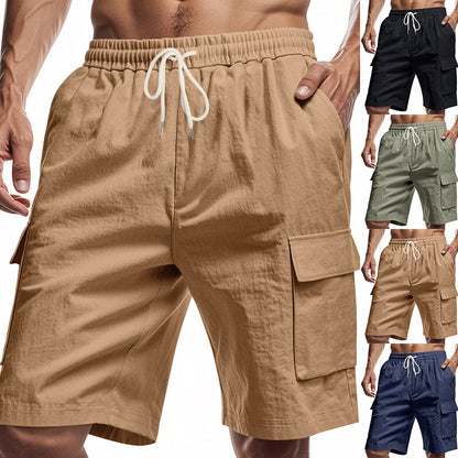 Shorts cargo pour hommes avec taille élastique et poches latérales pratiques Chic und Stil