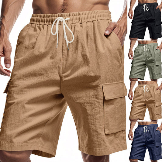 Shorts cargo pour hommes avec taille élastique et poches latérales pratiques Chic und Stil