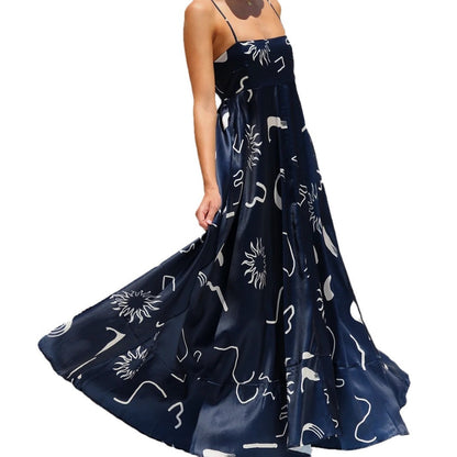 Dames Robe Maxi Élégante avec Silhouette Aérée Chic und Stil
