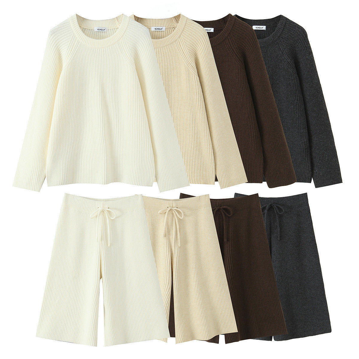 Pull structuré douillet pour femmes avec col rond Chic und Stil