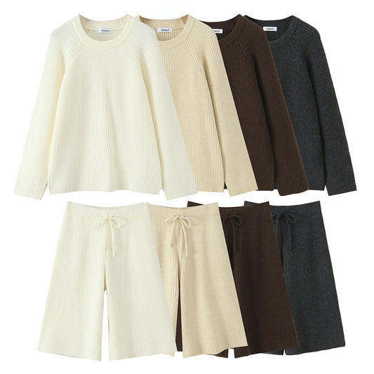 Pull structuré douillet pour femmes avec col rond Chic und Stil