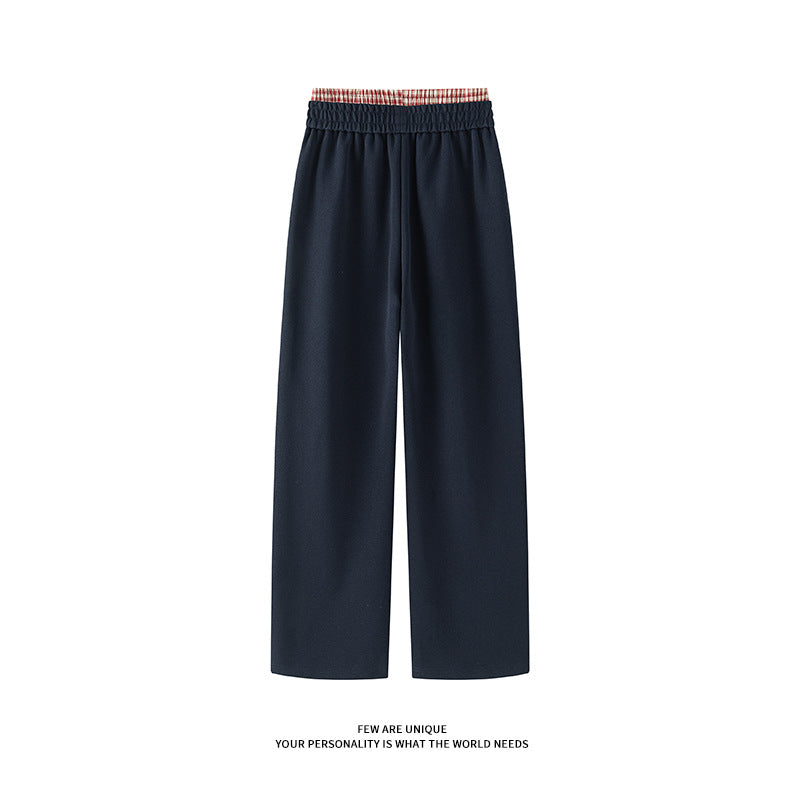 Relaxed fit leisure pants for men in breathable cotton blend with elastic waistband and side pockets Chic and Style