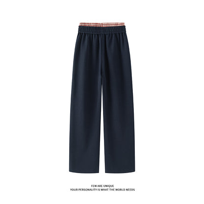 Relaxed fit leisure pants for men in breathable cotton blend with elastic waistband and side pockets Chic and Style