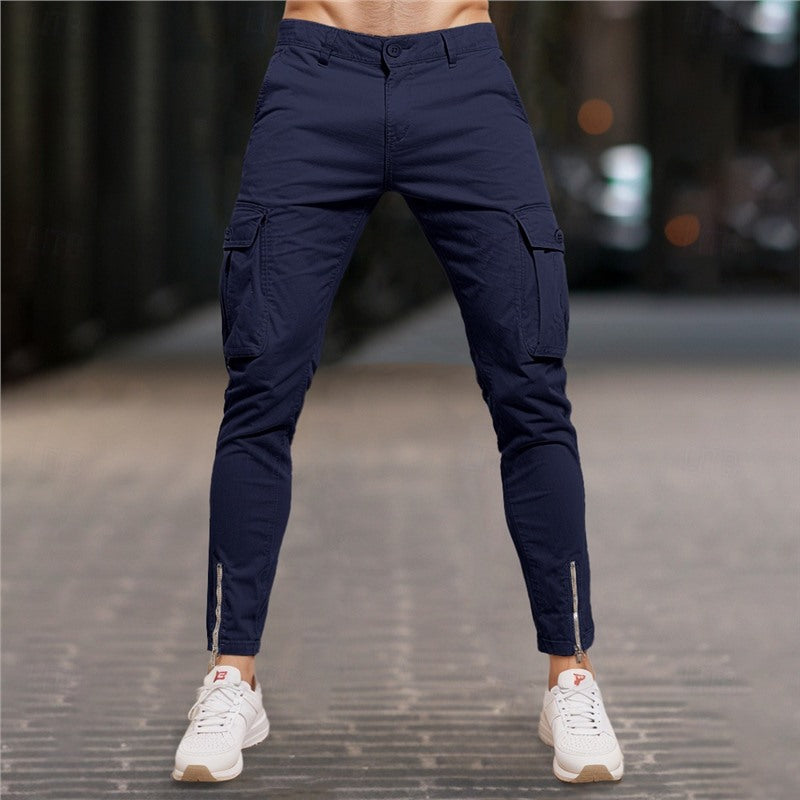 Modern cargo pants for men with zipper Chic and Style