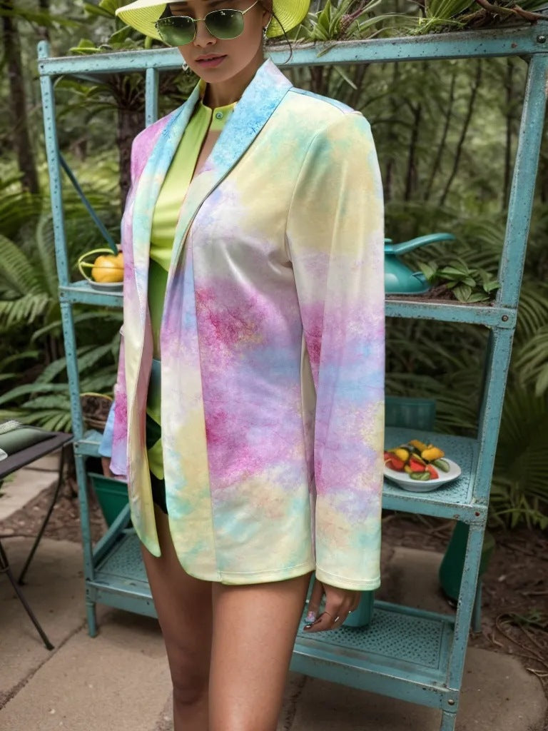 Blazer femme à imprimé animal Chic und Stil