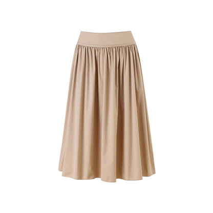 Fluid midi skirt for women with elastic waistband Chic und Stil