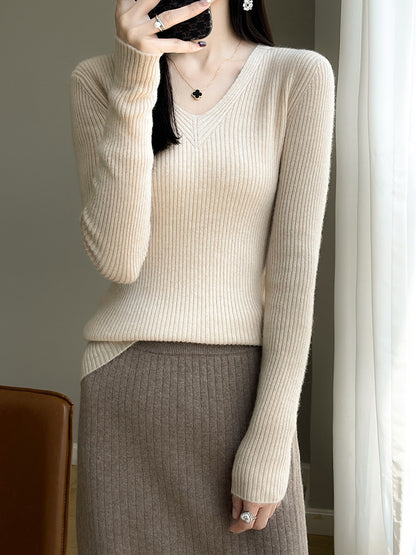 Pull en viscose pour femmes avec une structure en côtes Chic und Stil