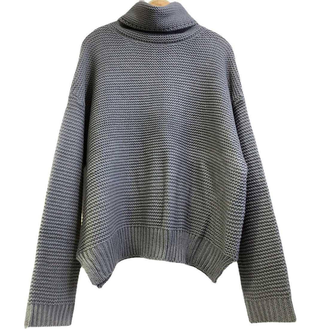 Pull en gros tricot pour femmes avec col haut et coupe décontractée Chic und Stil