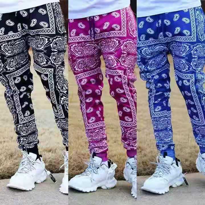 Pantalon de jogging décontracté pour hommes avec motif bandana unique Chic und Stil