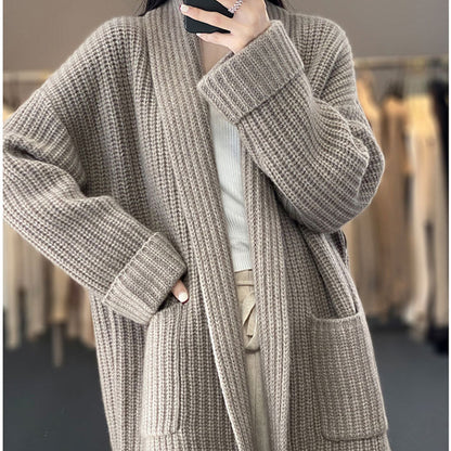 Cardigan en tricot féminin Chic und Stil