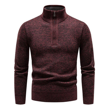 Pull homme avec demi-zip et design structuré Chic und Stil