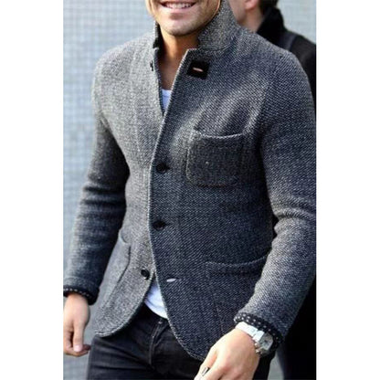 Blazer élégant pour hommes en tissu texturé Chic und Stil