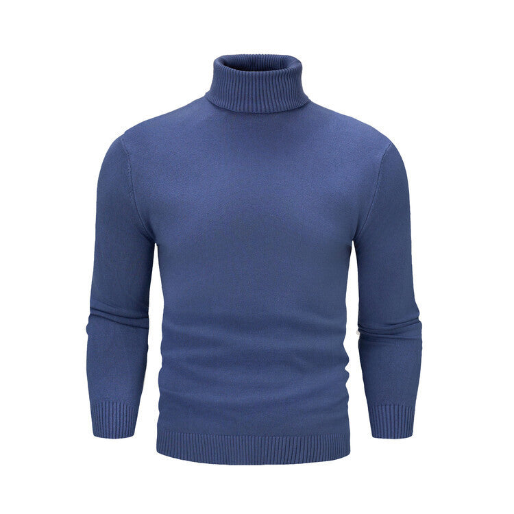 Elegant turtleneck pullover for men in fine merino wool Chic and Style