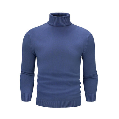 Elegant turtleneck pullover for men in fine merino wool Chic and Style