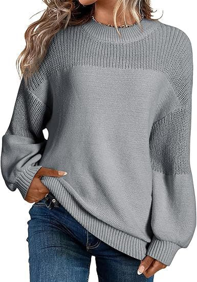 Pull en tricot à la mode pour femmes avec épaules dépassantes et coupe décontractée Chic und Stil