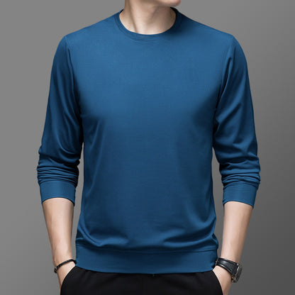 Round pullover for men in high-quality functional material Chic and Style