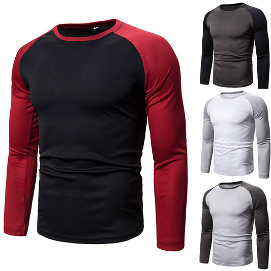 Hommes T-shirt de sport à manches longues en matériau fonctionnel respirant Chic und Stil