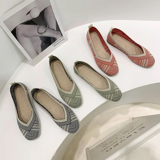 Ballerines en textile confortables pour femmes avec une coupe aérienne et une semelle intérieure ergonomique Chic und Stil