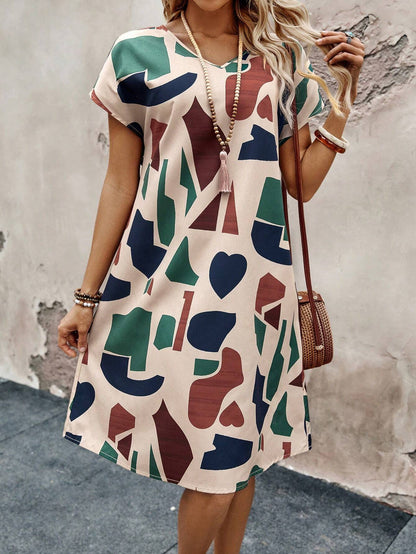 Robe de grossesse artistiquement imprimée Chic und Stil