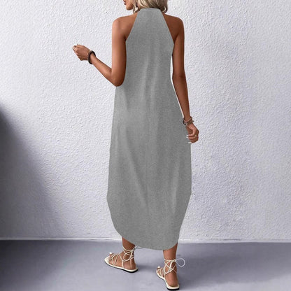 Robe Maxi Halter de Loisirs pour Femmes Chic und Stil