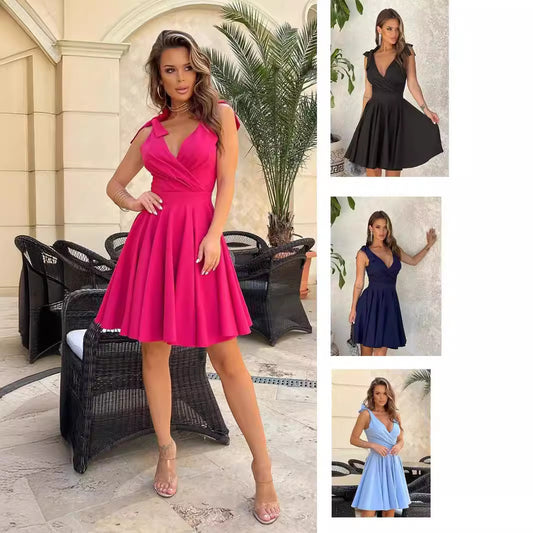 Femme flatteur A-ligne robe portefeuille Chic und Stil