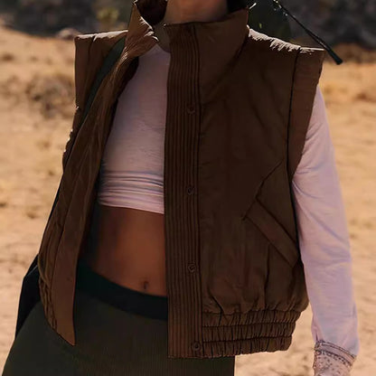 Dames Gilet matelassé léger Chic und Stil