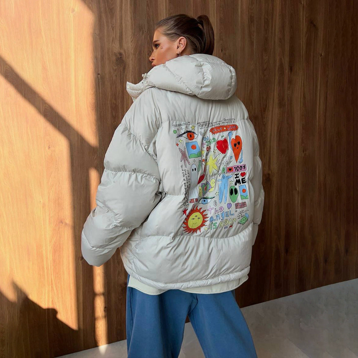 Dame jacket mat design d'impression créatif Chic und Stil