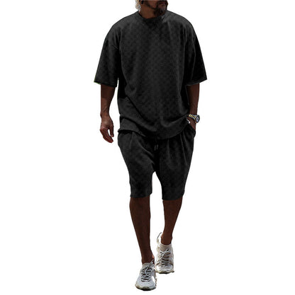 Ensemble d'été confortable pour hommes avec T-shirt oversize et shorts Chic und Stil