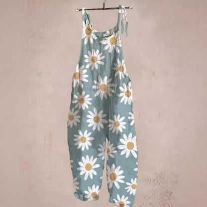 Dames combinaison salopette imprimé artistique Chic und Stil