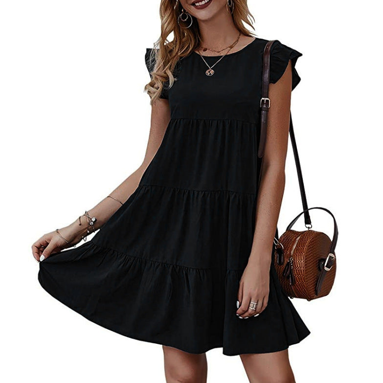 Robe de loisirs pour femmes avec détail volant et coupe élégante Chic und Stil