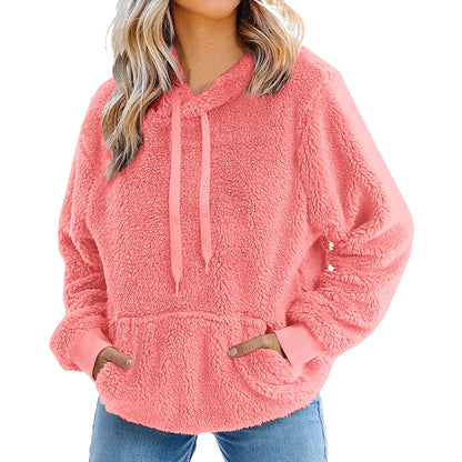 Dames Douillet Oversized Hoodie en Teddy-Fleece Chic und Stil
