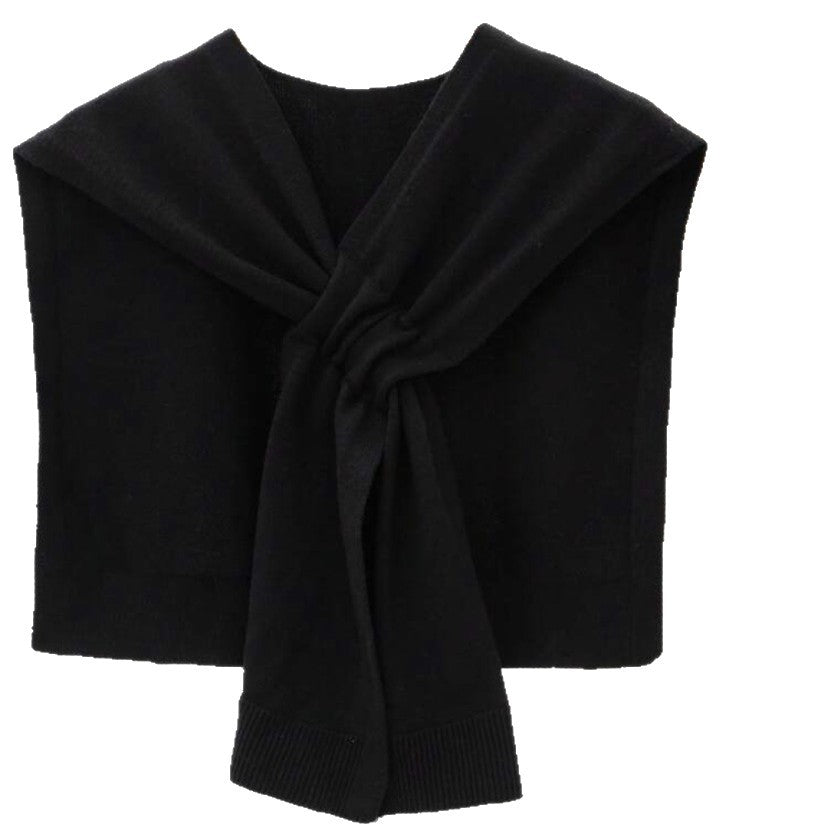 Trendy knitted scarf for women with bow detail Chic und Stil