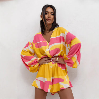 Robe blouse femme à motif floral Chic und Stil