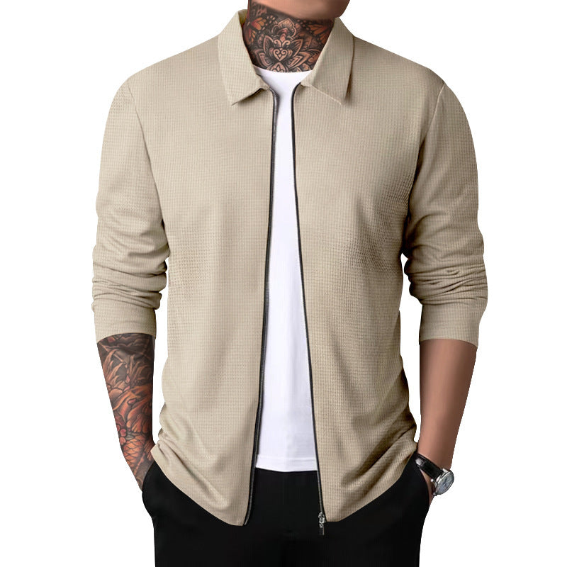 Pull-over zippé léger et à la mode pour hommes Chic und Stil