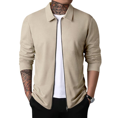 Pull-over zippé léger et à la mode pour hommes Chic und Stil