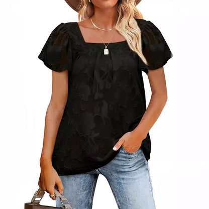 Dames élégante blouse avec un délicat motif floral Chic und Stil
