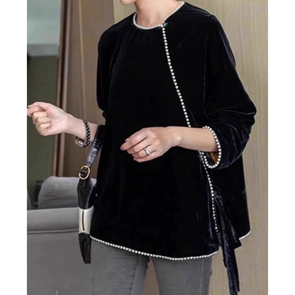 Tunique en velours ornée pour femmes Chic und Stil