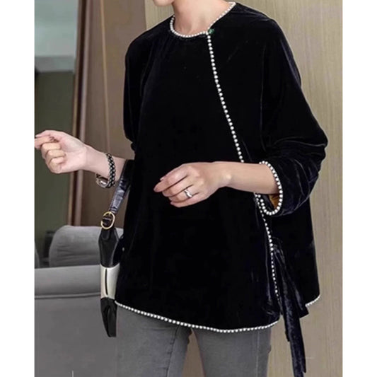 Tunique en velours ornée pour femmes Chic und Stil