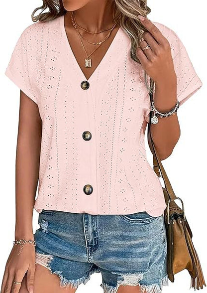 Blouse cousue pour femmes avec patte de boutonnage Chic und Stil