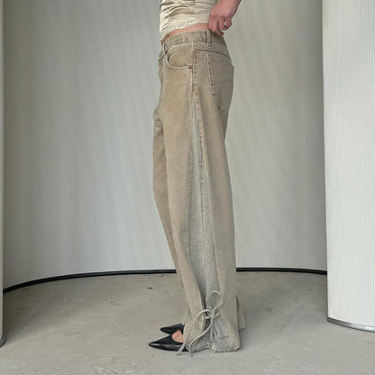 Dames jeans à la coupe ample avec ourlet réglable Chic und Stil