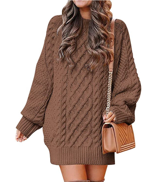 Femme Grand pull en tricot à motif torsadé et coupe décontractée Chic und Stil