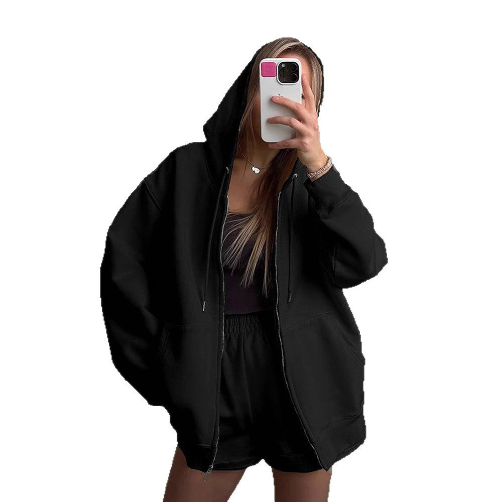Women's comfortable sweat shorts with oversized hoodie Chic and Style