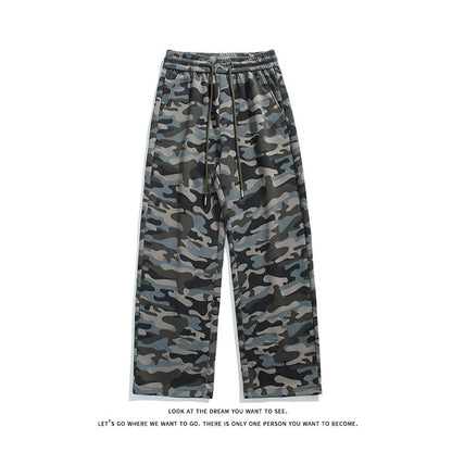 Casual cargo pants for women with drawstring and practical camouflage pattern Chic and Style
