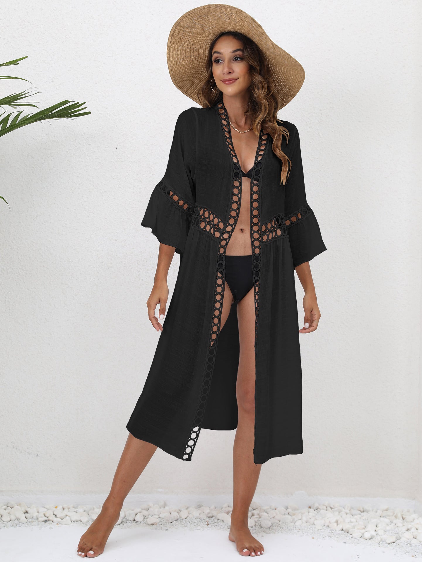 Robe de plage élégante pour femmes avec détails en crochet Chic und Stil