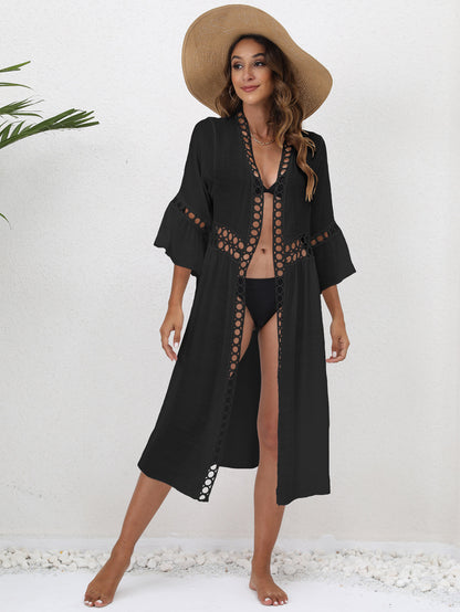 Robe de plage élégante pour femmes avec détails en crochet Chic und Stil